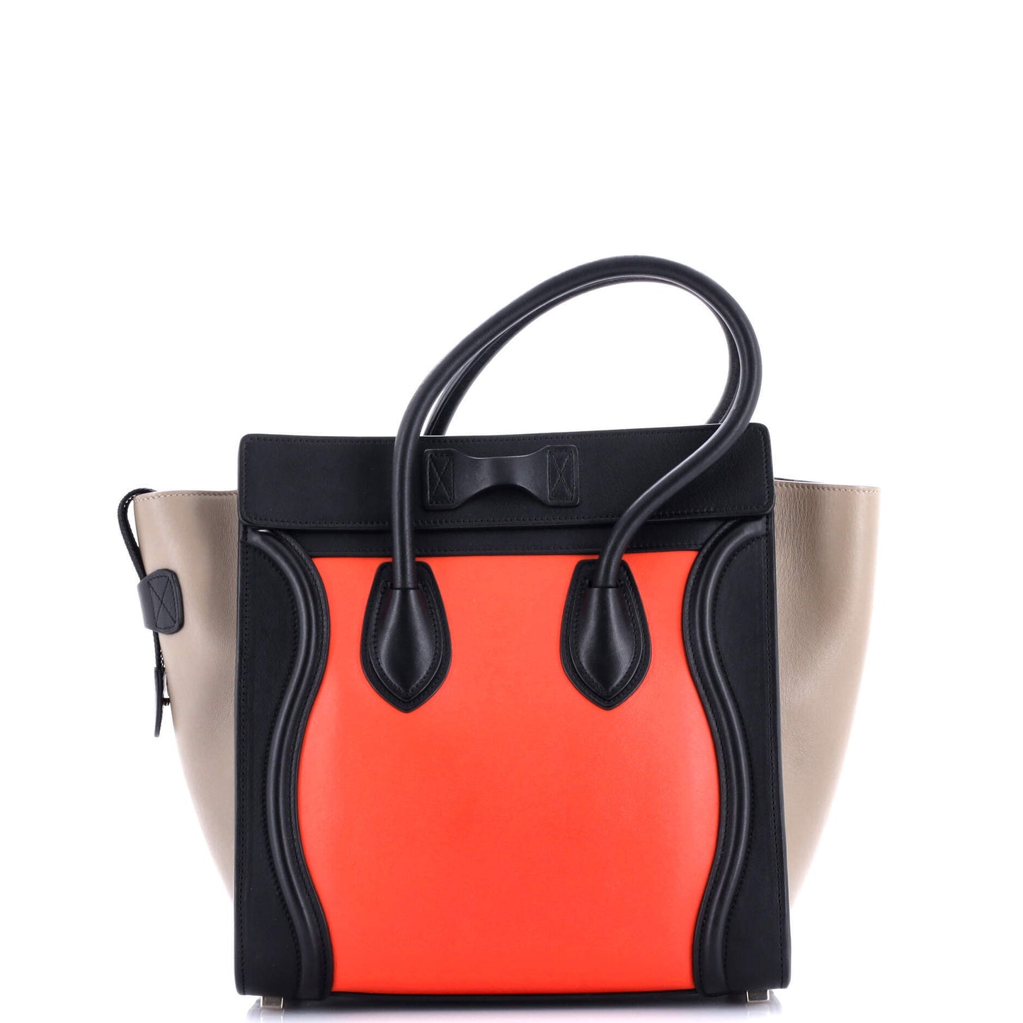 セリーヌ トリコロール ラゲッジバッグ レザー マイクロ