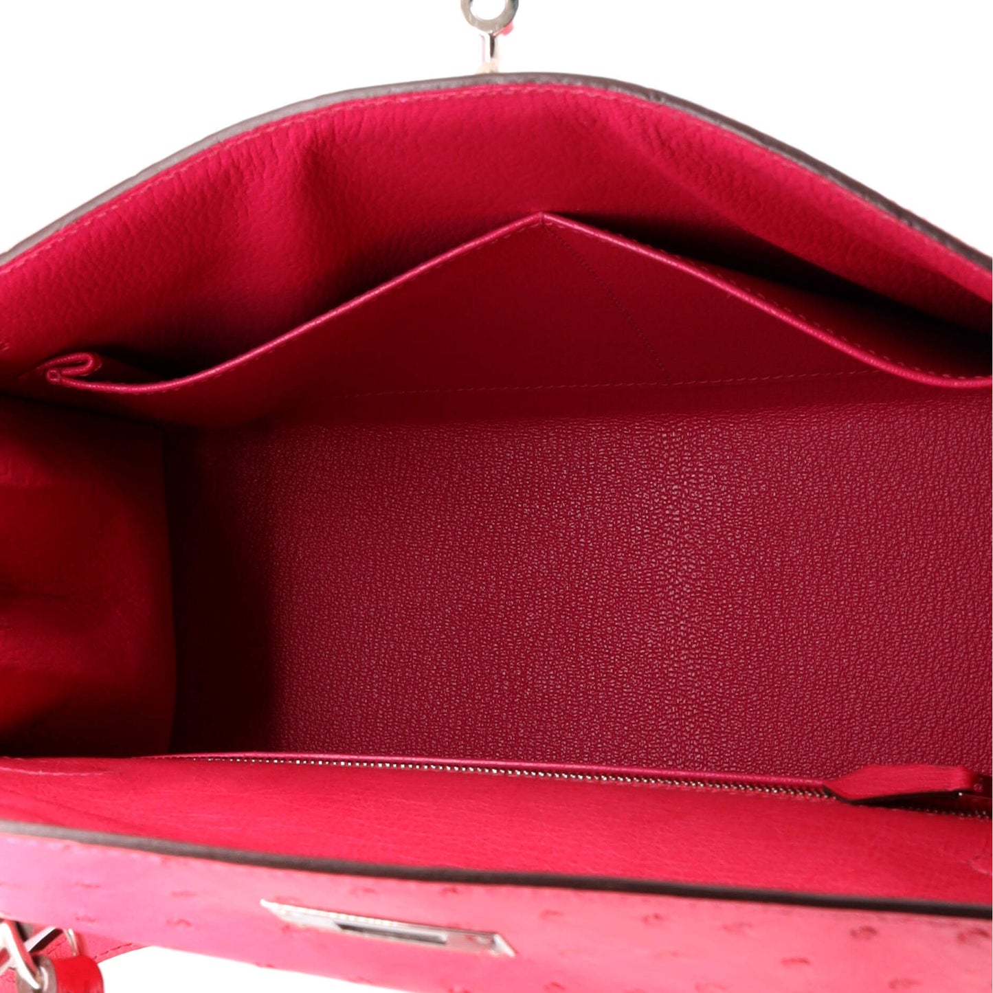 HERMESケリー ピンクオーストリッチ 28