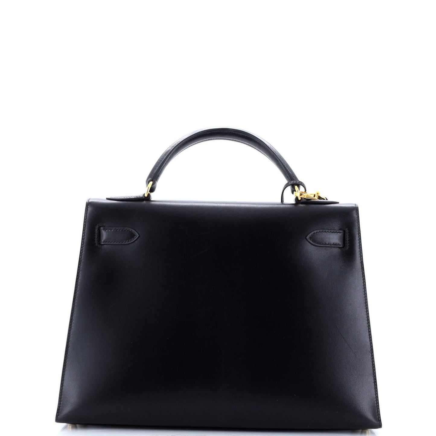 エルメス ケリー ブラック ボックスカーフ 32