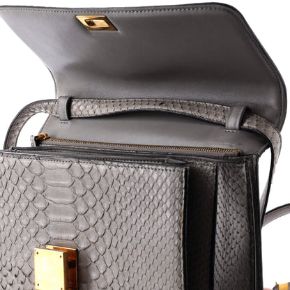 セリーヌ クラシック ボックスバッグ パイソン ミディアム