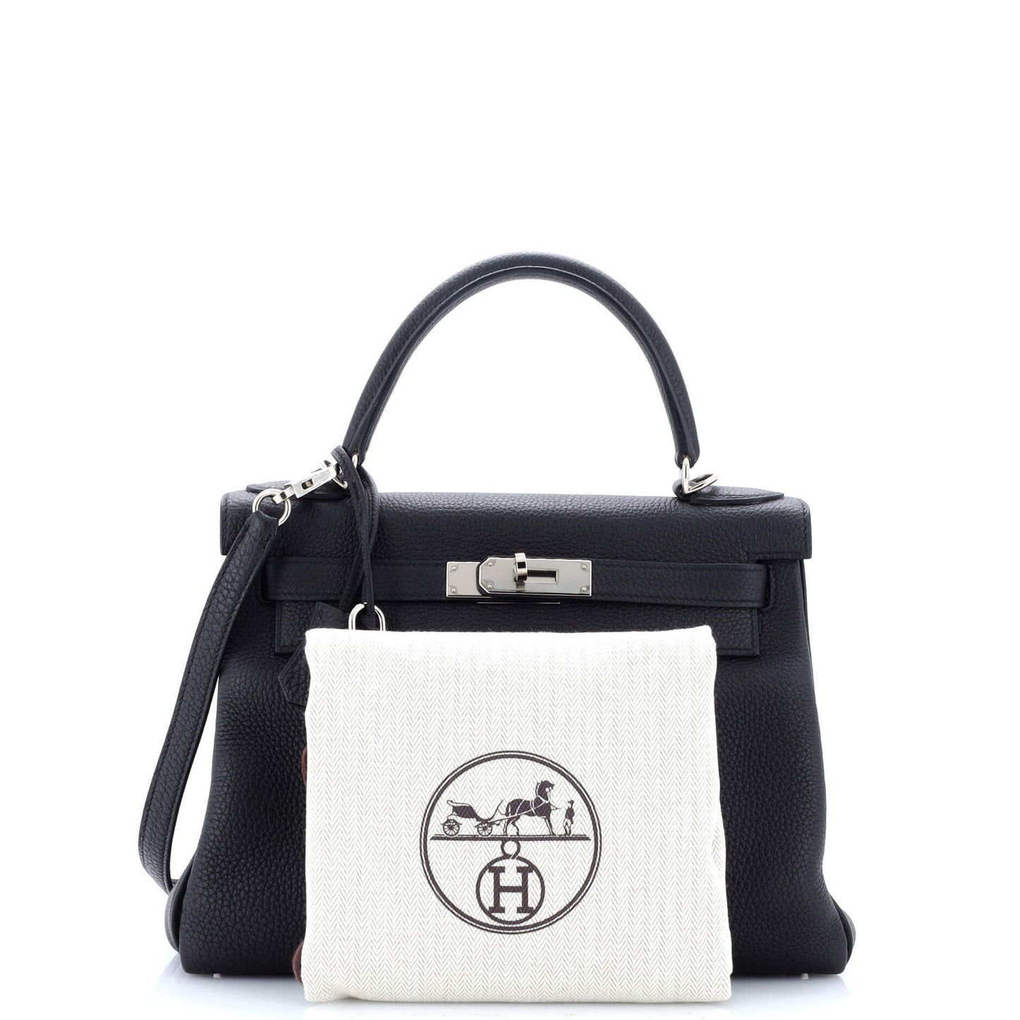 エルメス ケリー ブラック トゴ 28