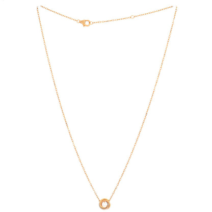 CARTIERトリニティネックレス トリコロールゴールド