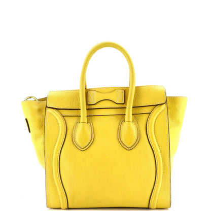 セリーヌ ラゲッジバッグ グレイニーレザー マイクロ