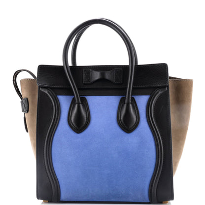 セリーヌ バイカラー ラゲッジバッグ レザー マイクロ