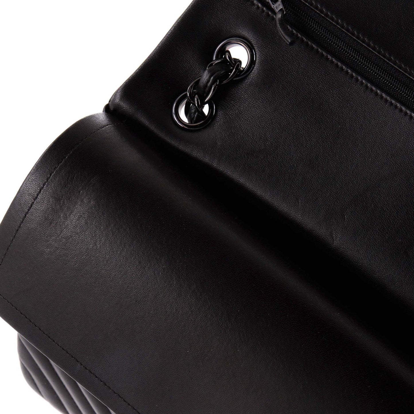 超レア SO BLACK★CHANELラムスキン ジャンボ