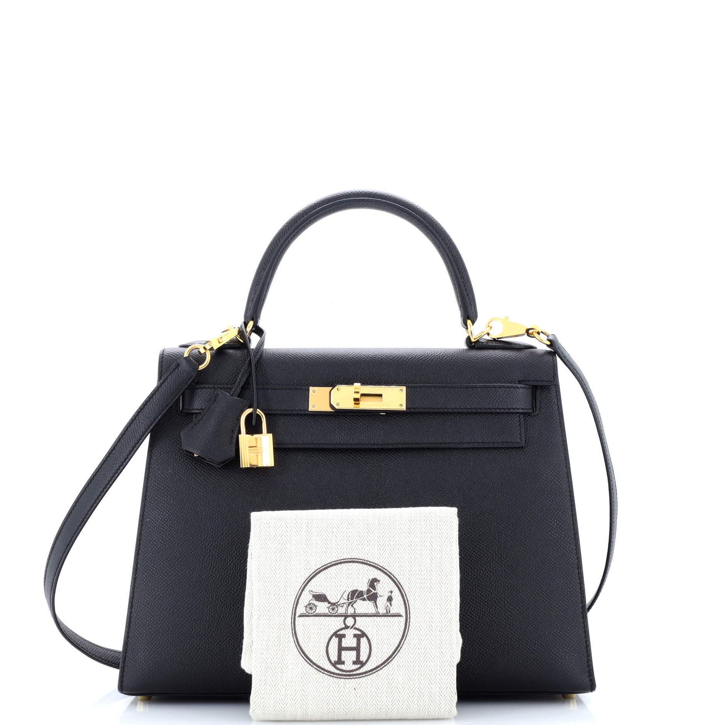 エルメス ケリー ブラックエプソン 28