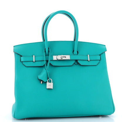 HERMESバーキン ブルーエプソン 35