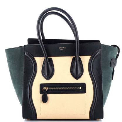 セリーヌ トリコロール ラゲッジバッグ レザー マイクロ