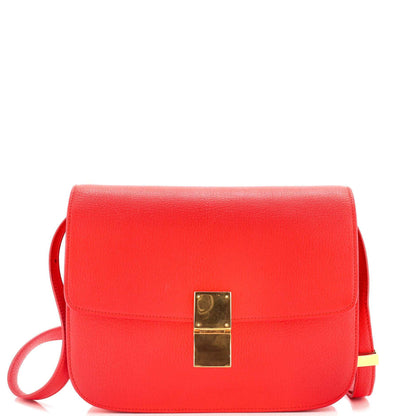 セリーヌ クラシック ボックスバッグ グレイニーレザー ミディアム