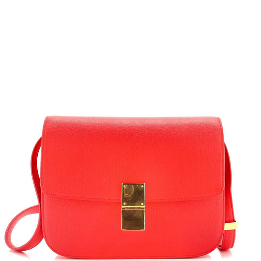 セリーヌ クラシック ボックスバッグ グレイニーレザー ミディアム