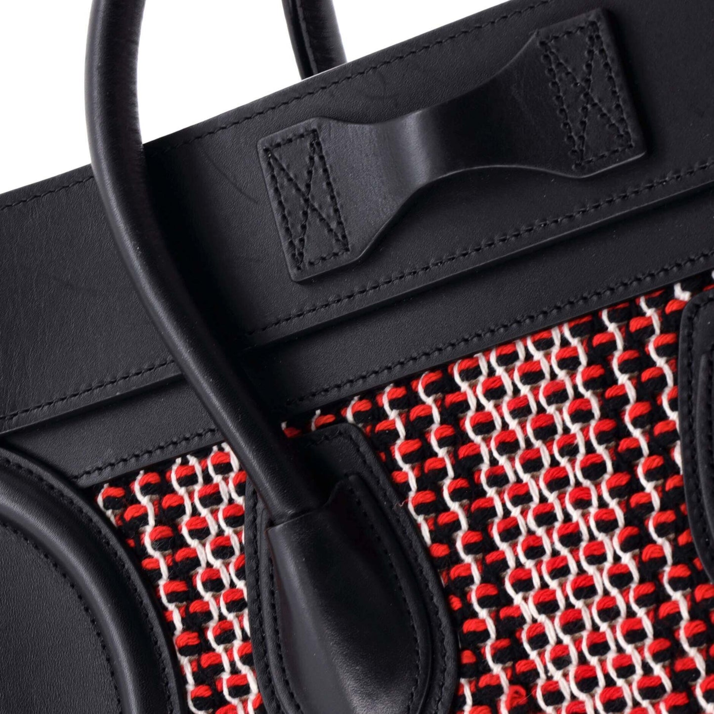 Celine Luggage Bag Tweed Micro