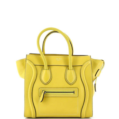 セリーヌ ラゲッジバッグ グレイニーレザー マイクロ