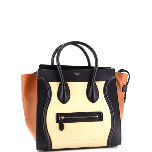 セリーヌ トリコロール ラゲッジバッグ レザー ミニ