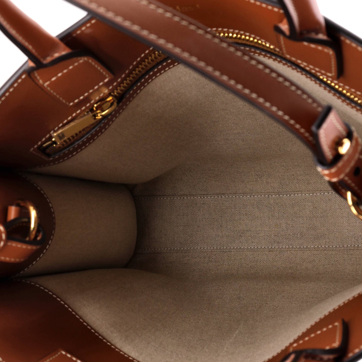 セリーヌ バーティカル カバ トート プリント キャンバス＆レザー スモール