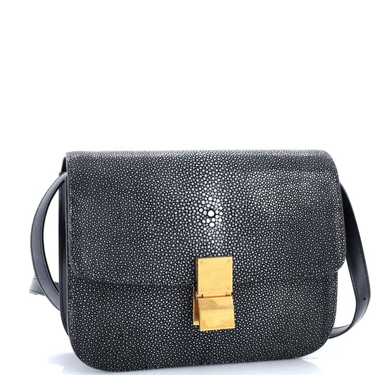 セリーヌ クラシック ボックスバッグ スティングレイ ミディアム