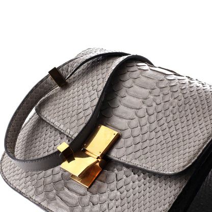 セリーヌ クラシック ボックスバッグ パイソン ミディアム