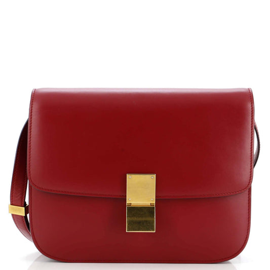 セリーヌ クラシック ボックスバッグ スムースレザー ミディアム