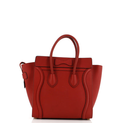 セリーヌ ラゲッジバッグ グレイニーレザー マイクロ