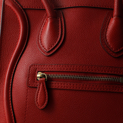 セリーヌ ラゲッジバッグ グレイニーレザー マイクロ