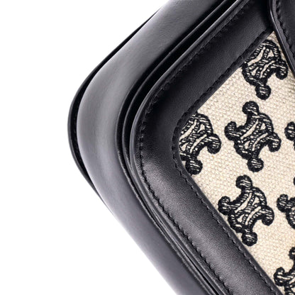 Celine Triomphe Shoulder Bag Triomphe Canvas Medium