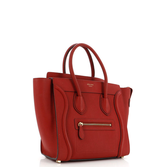 セリーヌ ラゲッジバッグ グレイニーレザー マイクロ