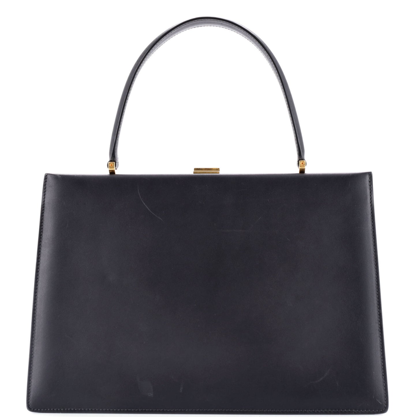 セリーヌ クラスプ トップハンドルバッグ レザー ミディアム