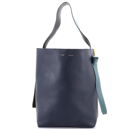 Celine Twisted Cabas Tote Leather and Felt Small