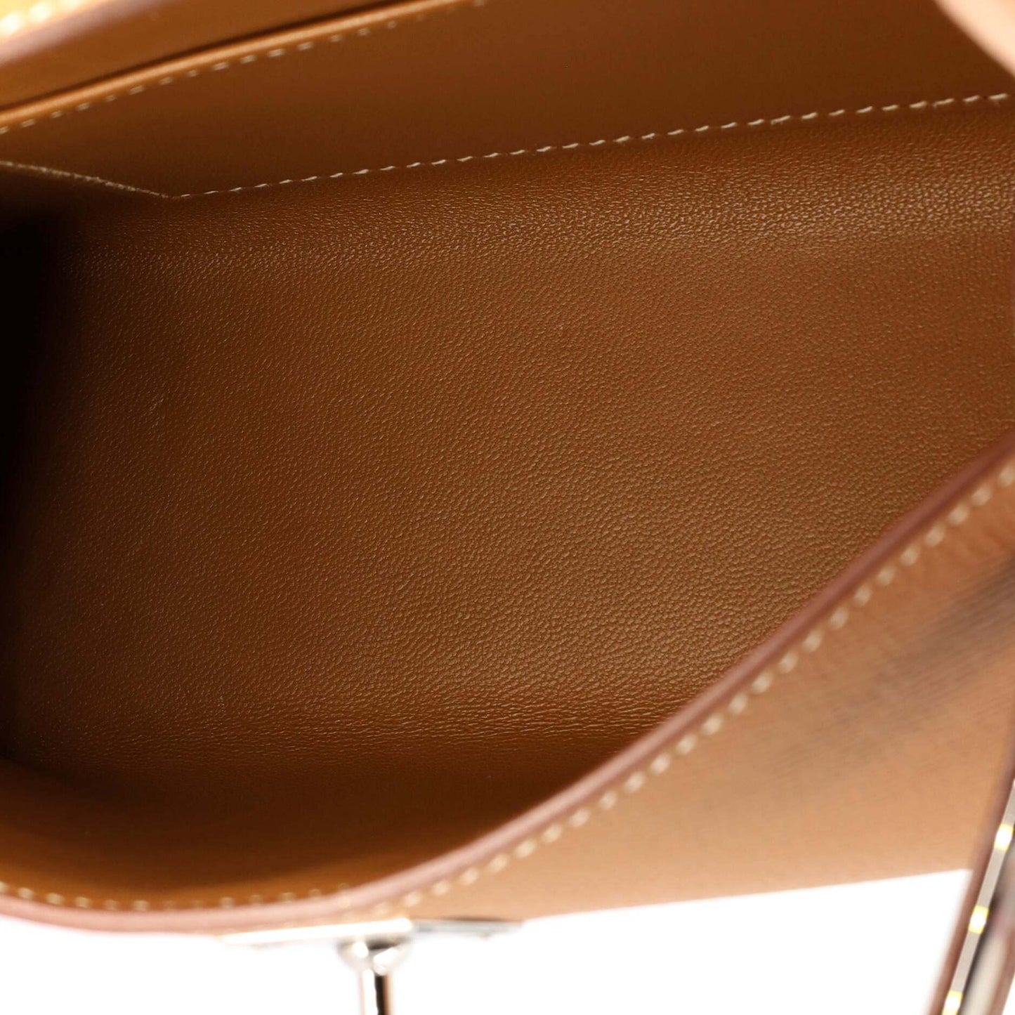 エルメス ケリーミニIIバッグ ブラウンエプソン シルバー金具