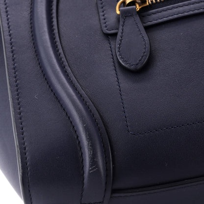 Celine Luggage Bag Smooth Leather Micro