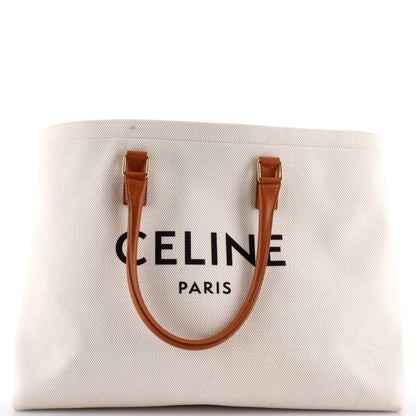 セリーヌ ホリゾンタル カバス トート キャンバス レザー なし