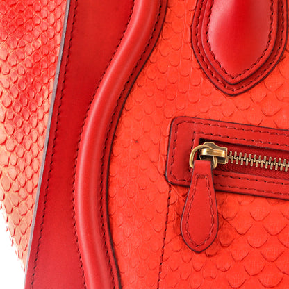 セリーヌ ラゲッジバッグ パイソン マイクロ