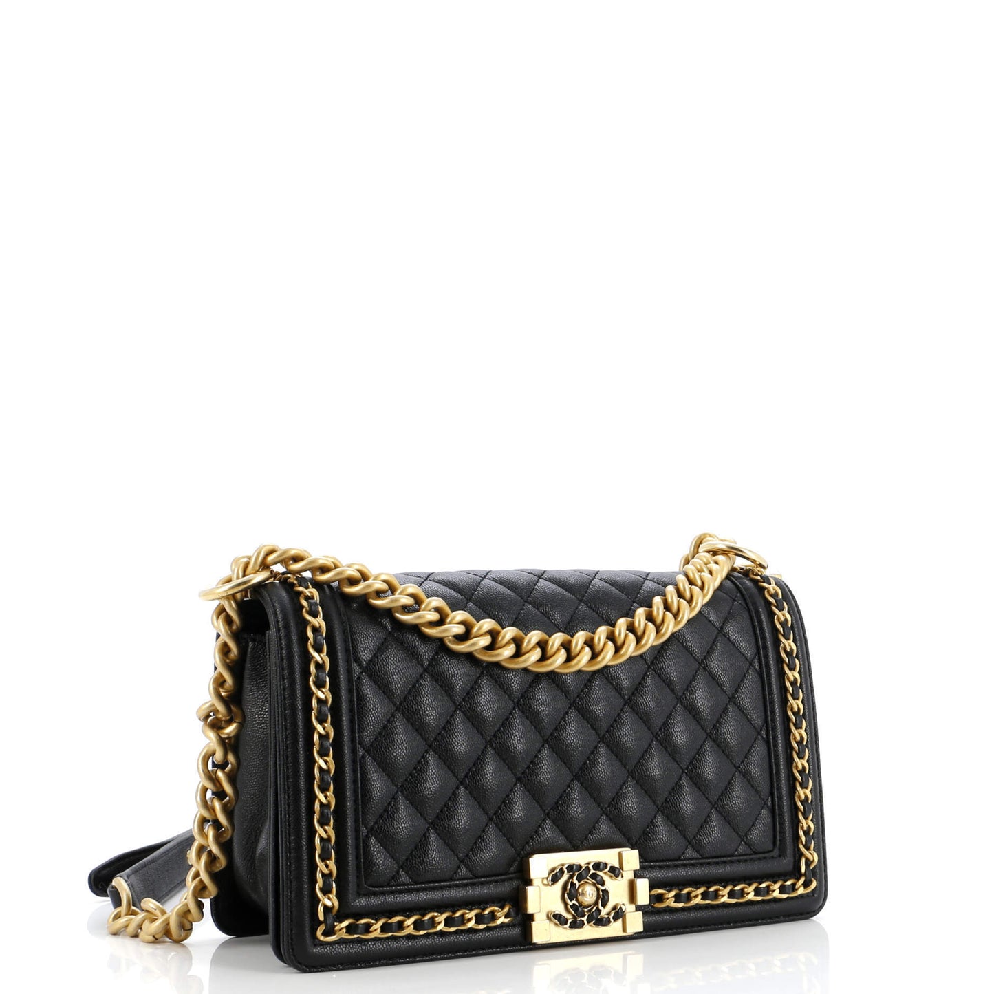 CHANELキャビアスキン ショルダーバッグ