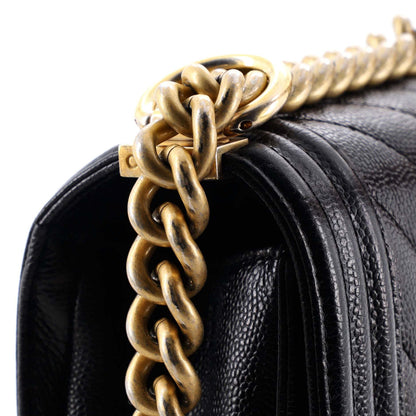 【キャビア】シャネルボーイ シェブロン NMサイズ