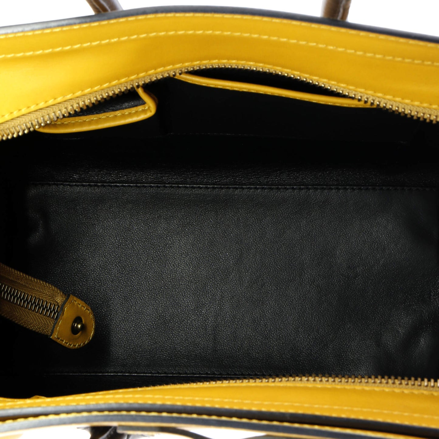 セリーヌ バイカラー ラゲッジバッグ レザー マイクロ