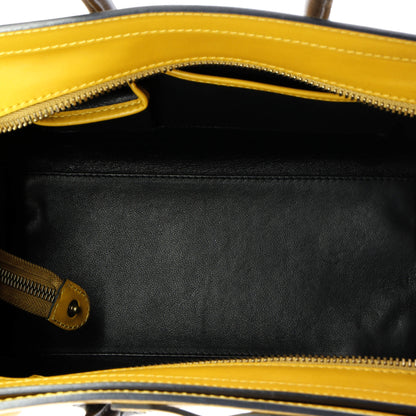 セリーヌ バイカラー ラゲッジバッグ レザー マイクロ