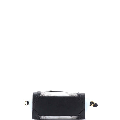 セリーヌ ラゲージバッグ リザード＆レザー ナノ