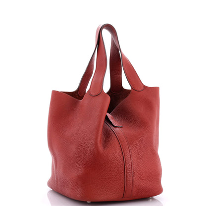 HERMESピコタンバッグ クレマンス GM 赤茶