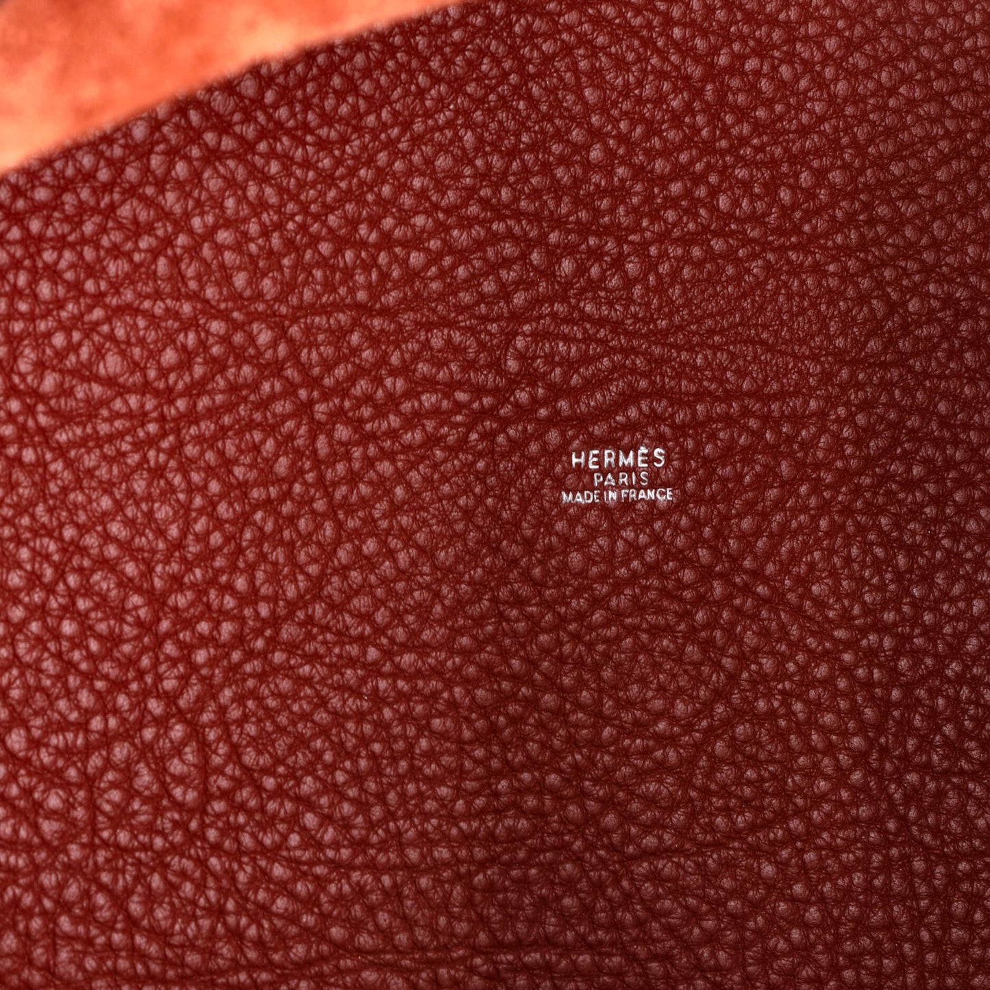 HERMESピコタンバッグ クレマンス GM 赤茶