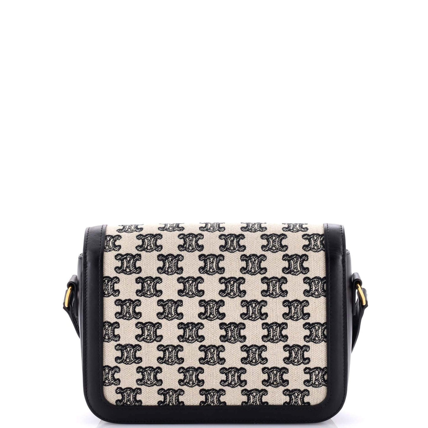 Celine Triomphe Shoulder Bag Triomphe Canvas Medium