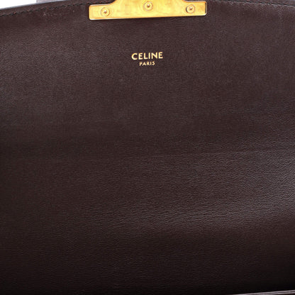 セリーヌ トリオンフ ショルダーバッグ キャンバス スネークスキン ミディアム