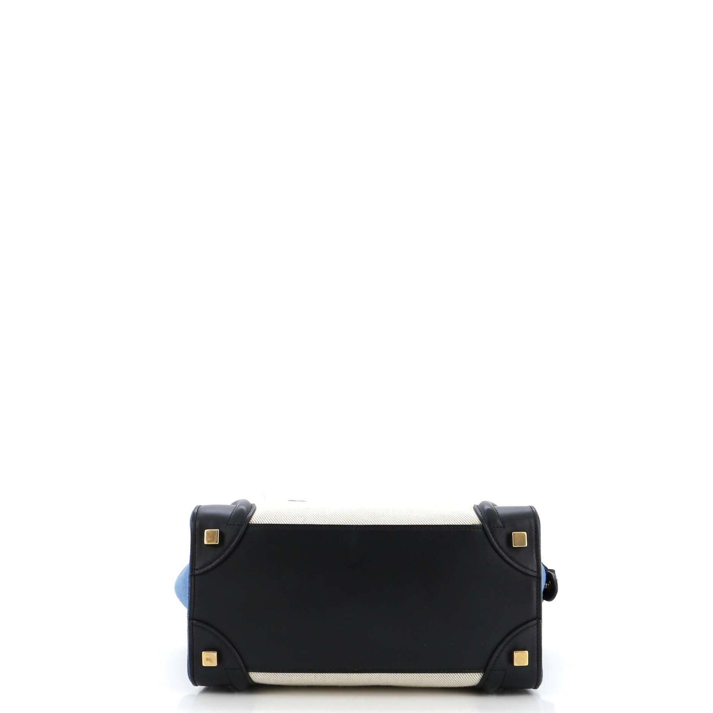 セリーヌ トリコロール ラゲッジバッグ キャンバス＆レザー マイクロ