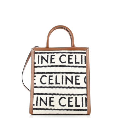 セリーヌ バーティカル カバス トートバッグ ロゴ オールオーバー テキスタイル スモール