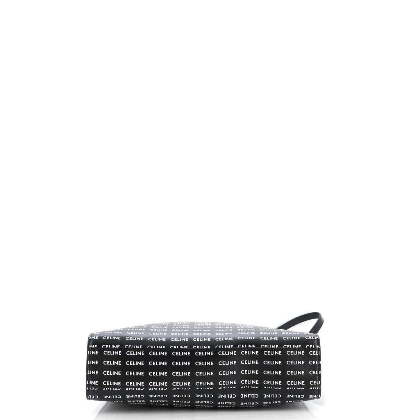 Celine Vertical Cabas Tote All Over Logo Print Leather Small