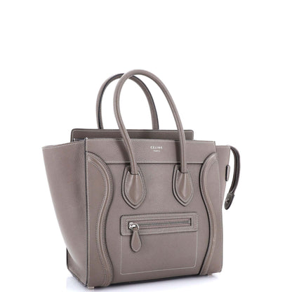 セリーヌ ラゲッジバッグ グレイニーレザー マイクロ