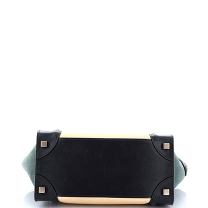 セリーヌ トリコロール ラゲッジバッグ レザー マイクロ