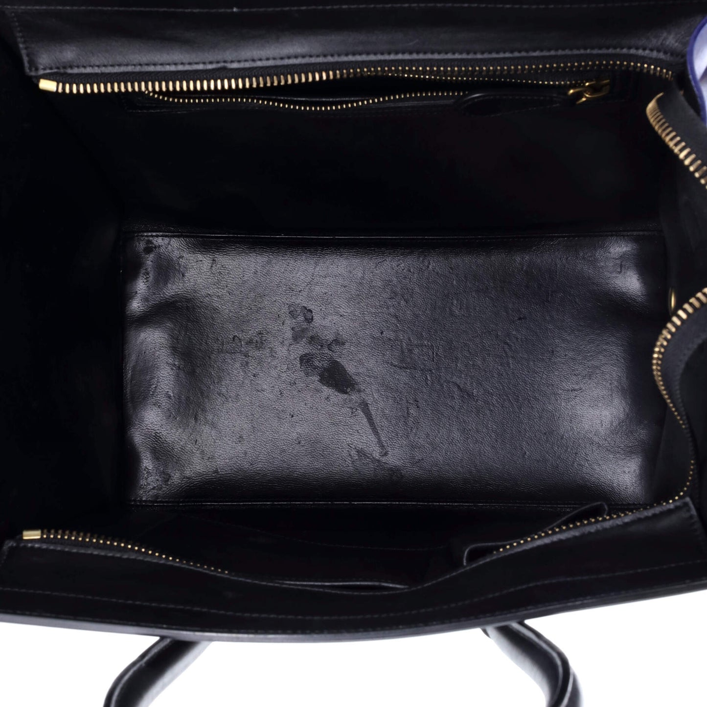 セリーヌ トリコロール ラゲッジバッグ レザー ミニ