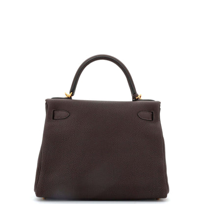 HERMESケリー ブラウン トゴ 28