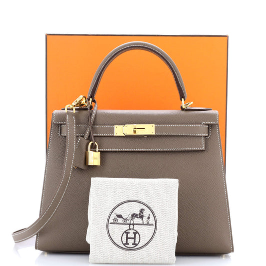 HERMESケリー グレーエプソン 28