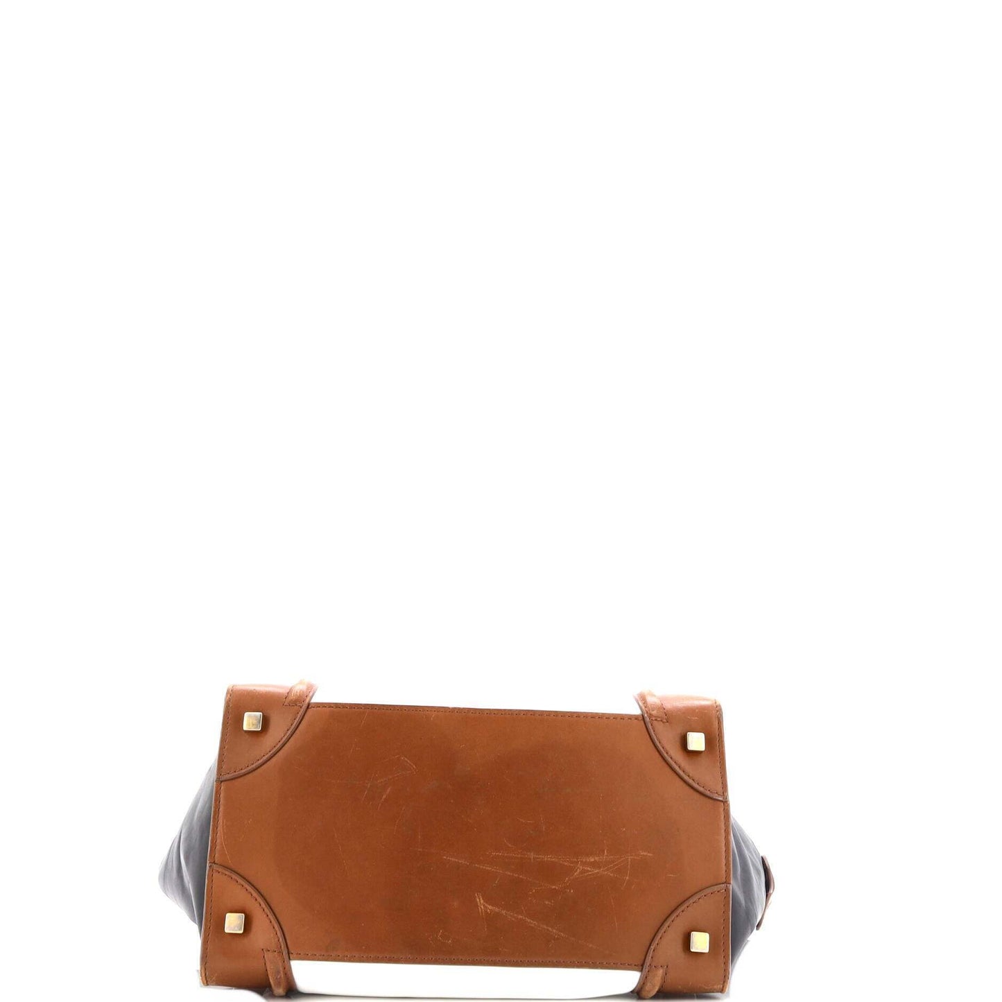 セリーヌ トリコロール ラゲッジバッグ レザー マイクロ