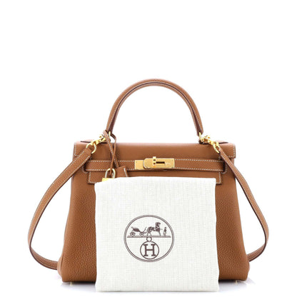 HERMESケリー ブラウン トゴ 28